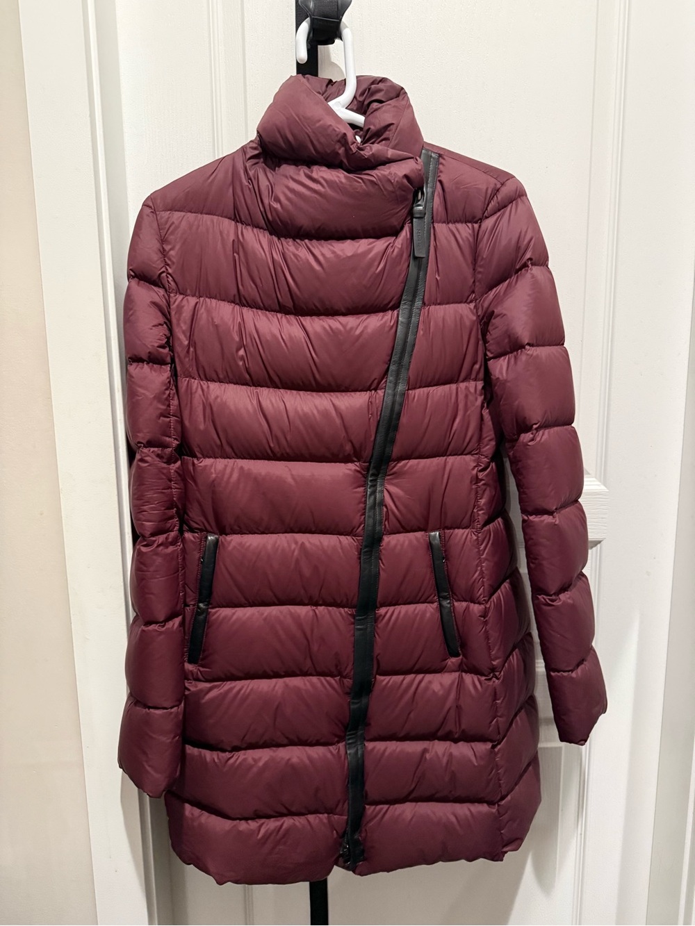 Mackage Women's Burgundy Quilted Puffer Coat